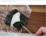 ひな祭りキャラ弁＊三角おむすびdeお雛様作り方2写真