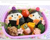 ひな祭りキャラ弁＊三角おむすびdeお雛様作り方5写真
