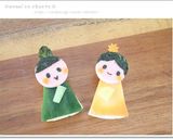 ひな祭りキャラ弁*つるし雛風なお雛様作り方3写真