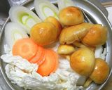 豆腐と野菜・なめこのしょうが鍋作り方3写真