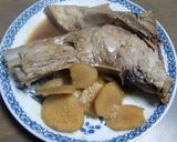 マグロかまの、しょうがたっぷり煮付け♬作り方5写真