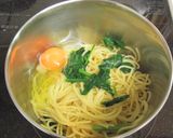 簡単♪釜玉風パスタ♡作り方6写真
