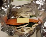 鮭のホイル焼き　バター醤油味★作り方3写真