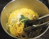 簡単♪釜玉風パスタ♡作り方7写真