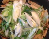 超簡単！油揚げと長ネギのゴマ味噌煮作り方3写真