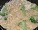 カニとブロッコリーのとろーりクリームチーズパスタ作り方4写真