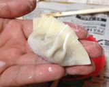 餃子の皮で包みあげ！作り方3写真