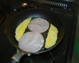 のりとハムでクルクル卵焼き作り方1写真