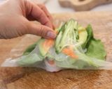 ベトナムレストランの＊生春巻き作り方7写真