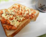 ＊朝食・ランチに＊鮭フレークトースト＊作り方2写真