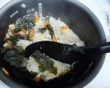 味噌風味！炒り大豆おこわ作り方3写真