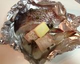 鯛とエビベーコンのグリル　白ワイン風味作り方2写真