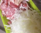 ☆おっ作れる☆牛こま肉バターソース和え作り方1写真