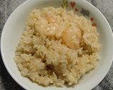 むき海老入りの玄米ご飯作り方4写真