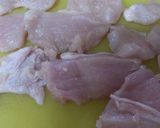 簡単！鳥むね肉の卵焼き作り方1写真