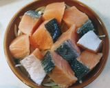 鮭のマヨ味噌チーズ焼き作り方2写真