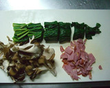ほうれん草と舞茸のベーコン炒め作り方1写真