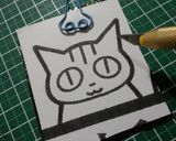 キャラ弁☆くるねこ　ポ子　のお弁当作り方1写真
