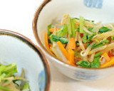 ゆーまい菜(油麦菜)ともやしのごま和え作り方4写真