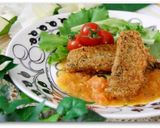 鯵のフライオレガノ香るトマトソース添え作り方5写真