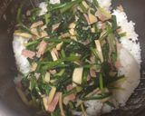 ほうれん草とベーコンのバター醤油ご飯作り方6写真