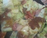 醤油麹で簡単ベーコン春キャベツ和風パスタ作り方3写真