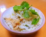 みつば香る♪簡単ホタテ炊き込みご飯作り方6写真