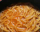 余ったトマトソースで煮込みスパゲティ作り方3写真
