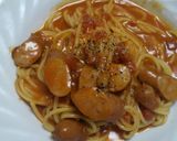 余ったトマトソースで煮込みスパゲティ作り方5写真