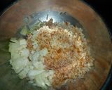 肉団子の生地　京都カフェ作り方3写真