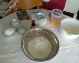 ♡メロンパン&コーンバンズ♡作り方1写真