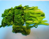 食卓を彩る！菜の花とベーコンのおひたし作り方1写真