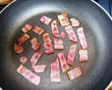 食卓を彩る！菜の花とベーコンのおひたし作り方2写真