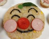 キャラ弁にも〜簡単ミカンアンパンマン〜作り方2写真