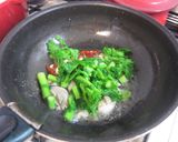 【春】菜の花と牡蠣のペペロンチーノ作り方7写真