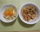 麻婆豆腐リメイク　ふわ卵あんかけ作り方1写真