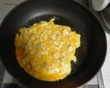 麻婆豆腐リメイク　ふわ卵あんかけ作り方2写真