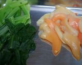 小松菜と青柳の辛子酢味噌和え作り方1写真