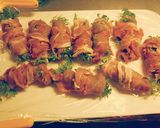ワサビ菜の豚肉巻き作り方1写真