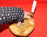 コーヒー牛乳シフォンケーキ★笑顔１０ｃｍ作り方45写真