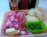 早っ！旨！「豚こま肉ケチャップ炒め」作り方1写真