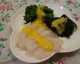 菜の花とタコの黄身酢かけ♪作り方5写真