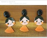 ひな祭りキャラ弁*簡単かわいい三人官女作り方6写真
