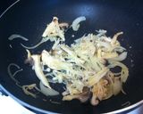 めんつゆで簡単☆きのこの醤油バターパスタ作り方3写真