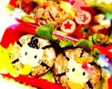 キャラ弁☆キティとダニエルの手毬雛作り方4写真