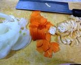 玉ねぎと豆腐の味噌汁作り方1写真