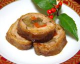 簡単お弁当やお節♬彩チキンロール照焼生姜作り方6写真