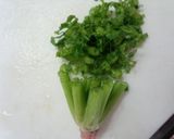 ほうれん草の茎で卵焼き☆作り方1写真