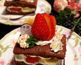 ひな祭りに！いちごバナナチョコケーキ♪作り方7写真