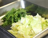 辛味噌ホルモン焼うどん。作り方3写真